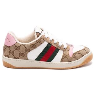New in box still GUCCI Screener GG logo web stripe sneakers